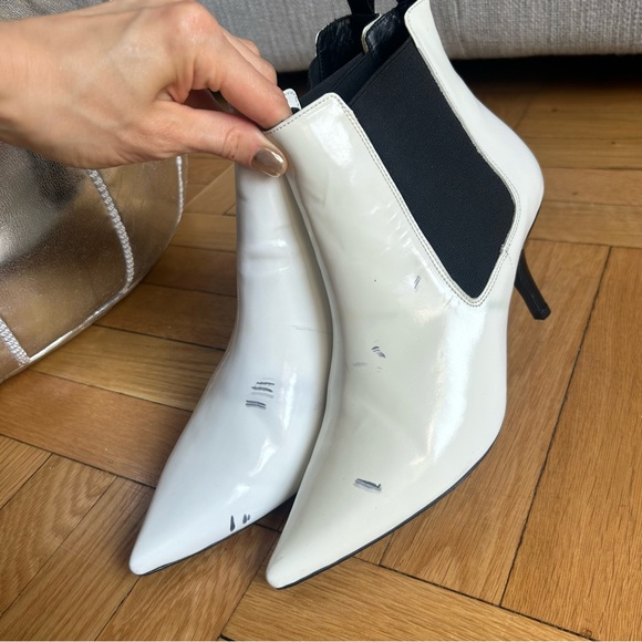 Anine Bing Stevie Chelsea Leather Ankle Boots Size 37 or 40 - Picture 10 of 13